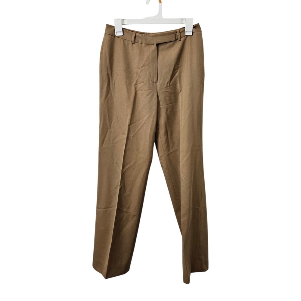 Brooks Brothers 346 100% Wool Acetate Lined Dress Pants Women's Size 6 Brown